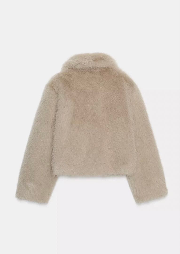 ZARA ダブルフェイス　フェイクファージャケット　完売品