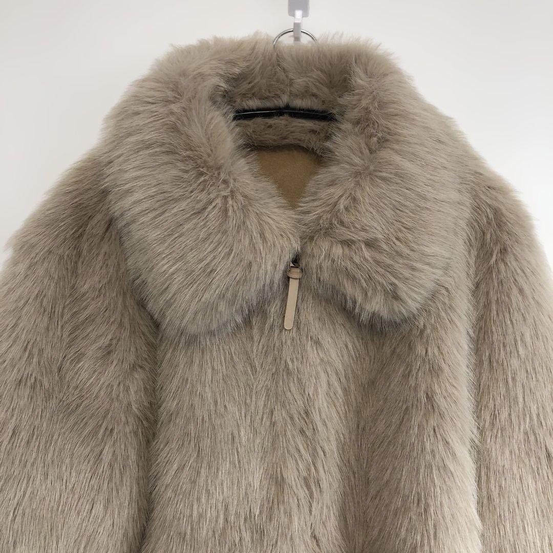 ZARA ダブルフェイス　フェイクファージャケット　完売品