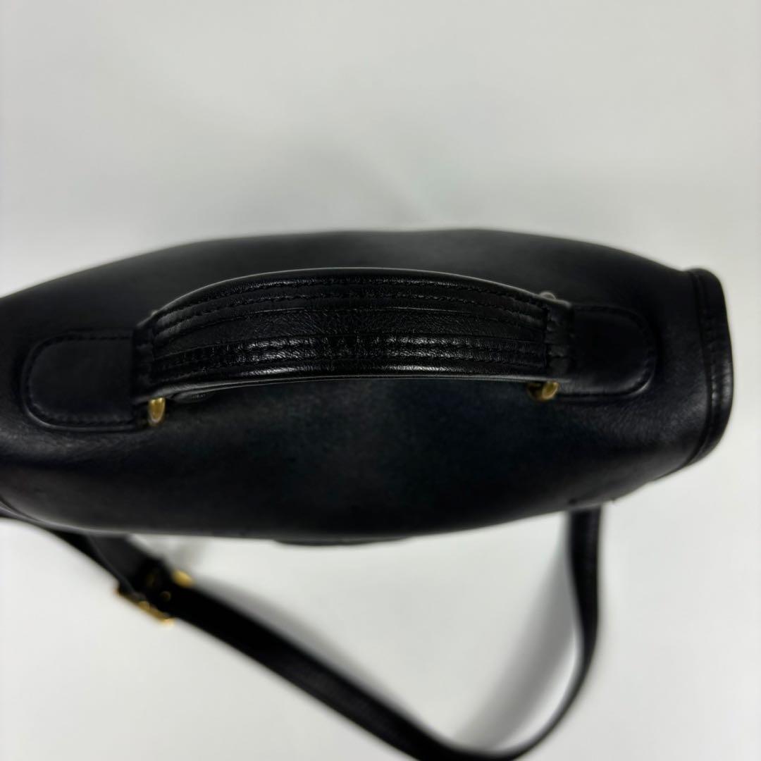 超希少！オールドコーチ　2way　ショルダーバッグ　黒　アメリカ製　ステーション