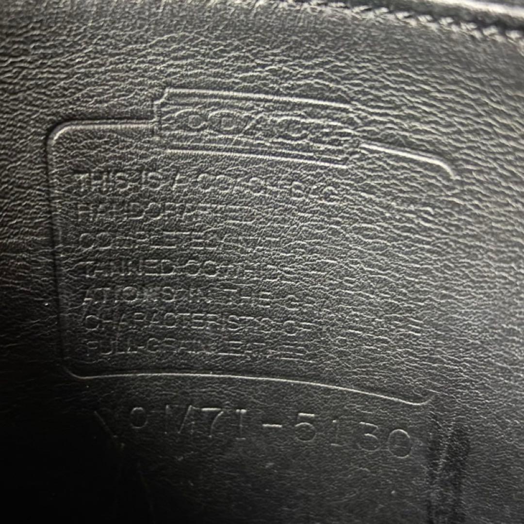 超希少！オールドコーチ　2way　ショルダーバッグ　黒　アメリカ製　ステーション