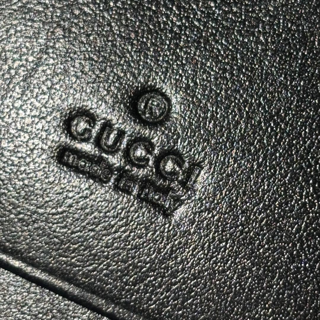 GUCCIマーモント　折りたたみ財布　ブラック