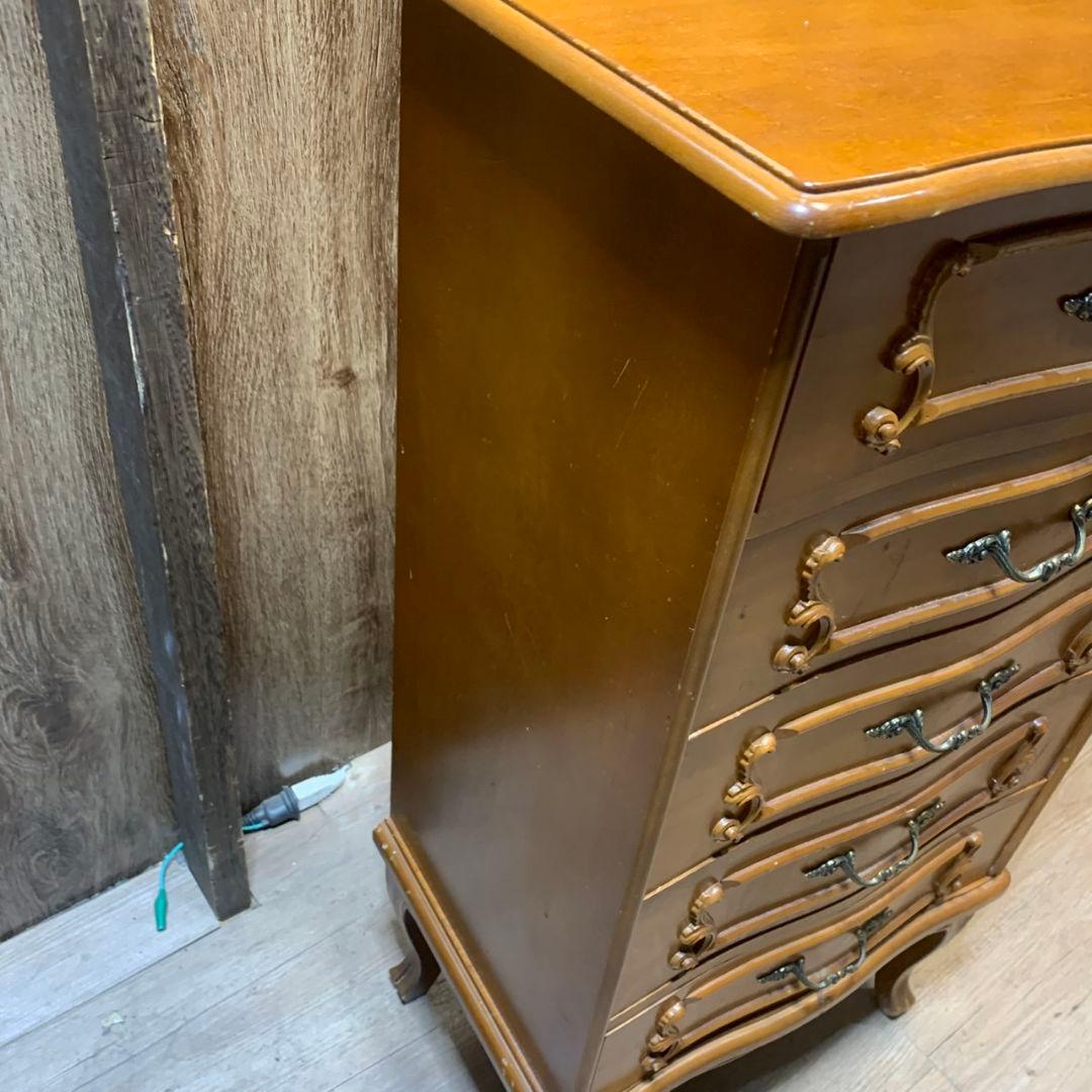 I080\" 現状品 たのメル便エリア 送料無料 アンティーク リビングチェスト