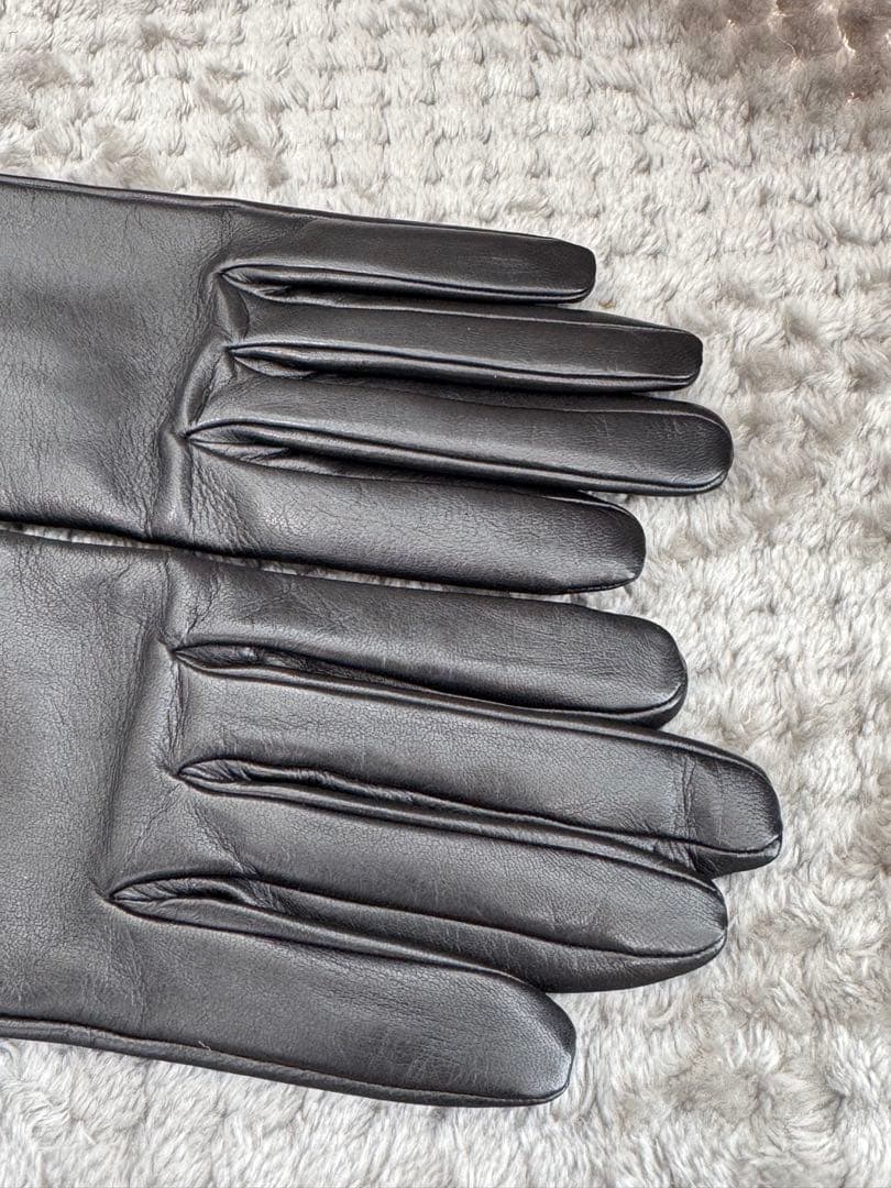 《未使用》エルメス　HERMES グローブ　手袋　サイズ7 ブラック