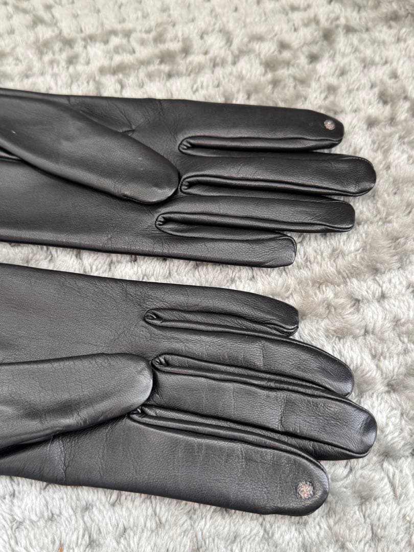 《未使用》エルメス　HERMES グローブ　手袋　サイズ7 ブラック