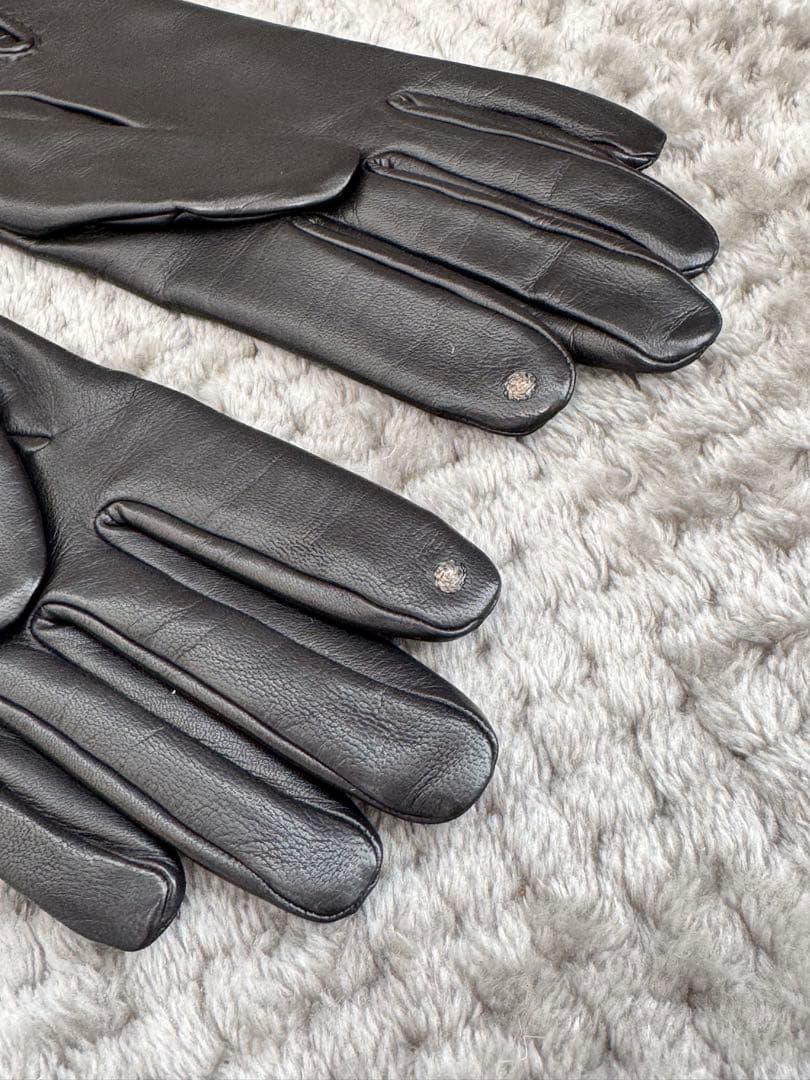 《未使用》エルメス　HERMES グローブ　手袋　サイズ7 ブラック