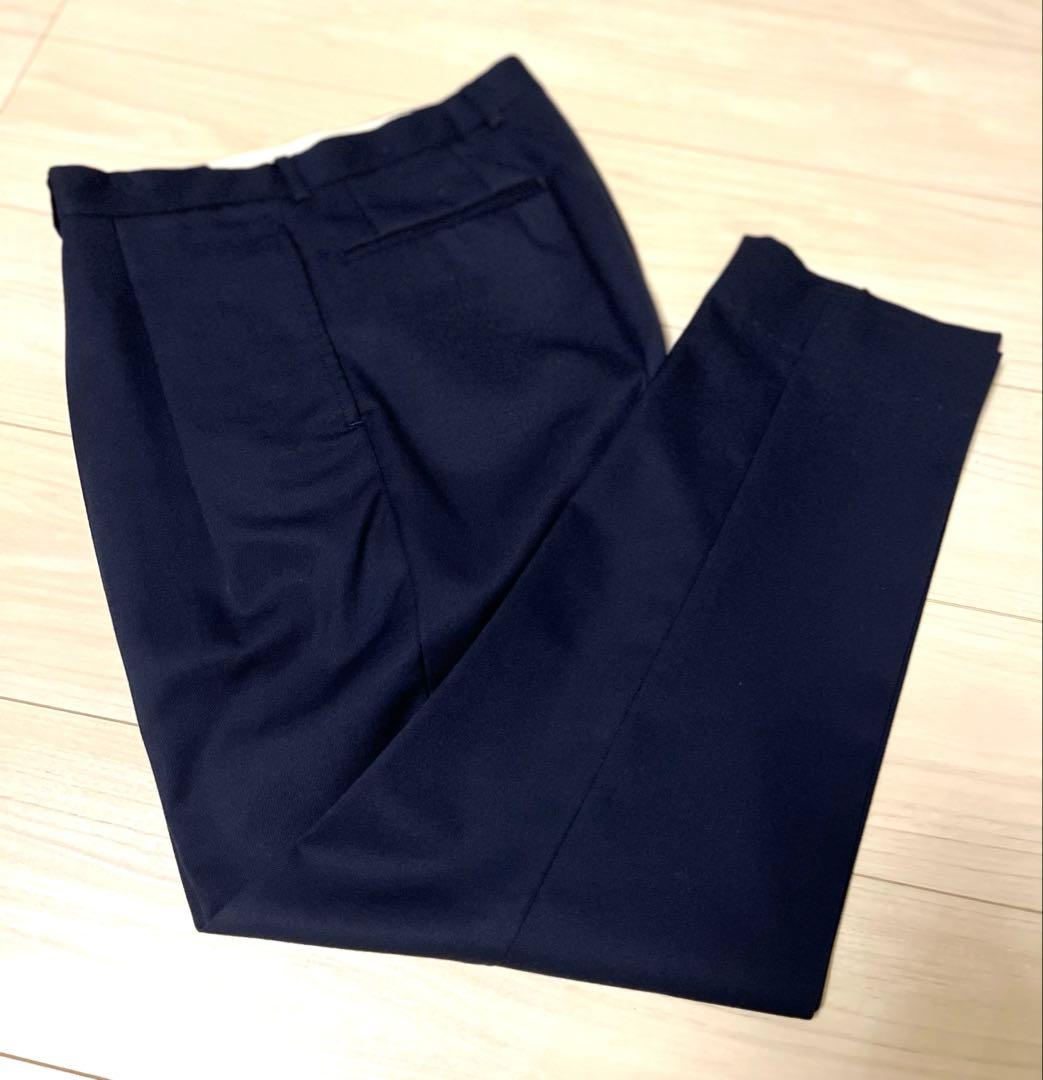 タンタン　NEAT ニート テーパード スラックス ネイビー サイズ44
