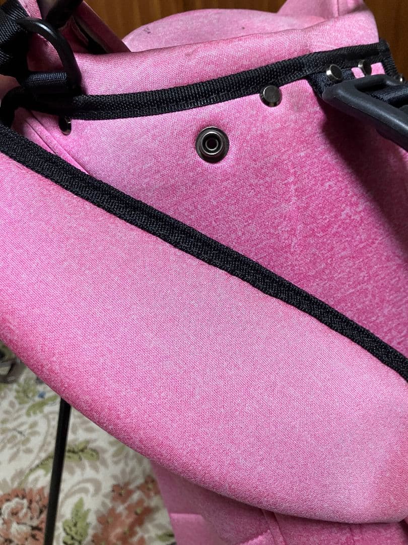 ホンマセット　ピンク スタンド式 キャディバッグ　カートバッグ　アイアンカバー