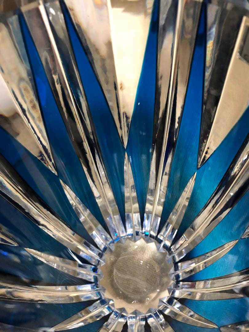 サンルイスSAINT LOUIS FRANCEクリスタル花瓶　レトロ　10Kg