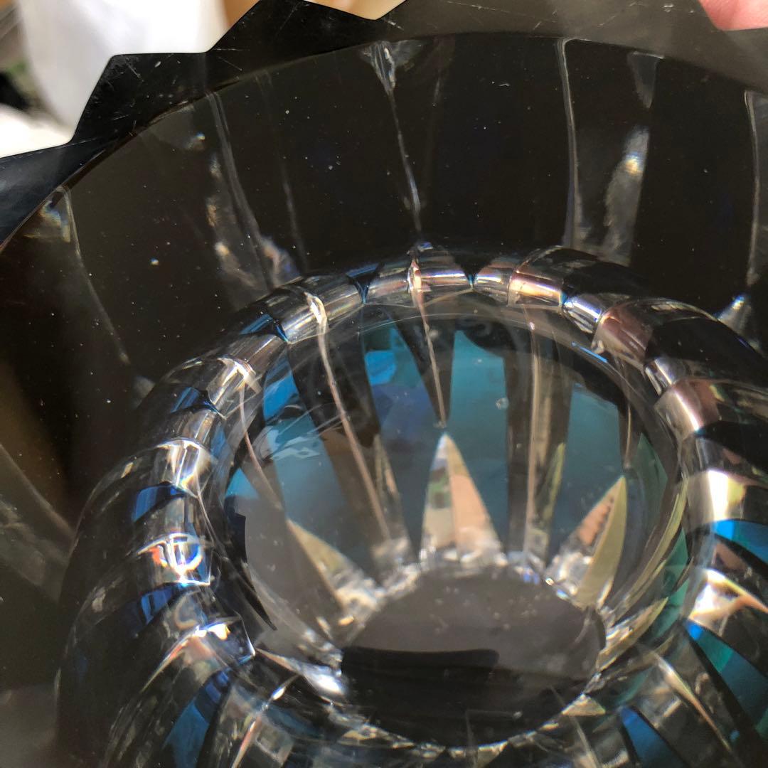 サンルイスSAINT LOUIS FRANCEクリスタル花瓶　レトロ　10Kg