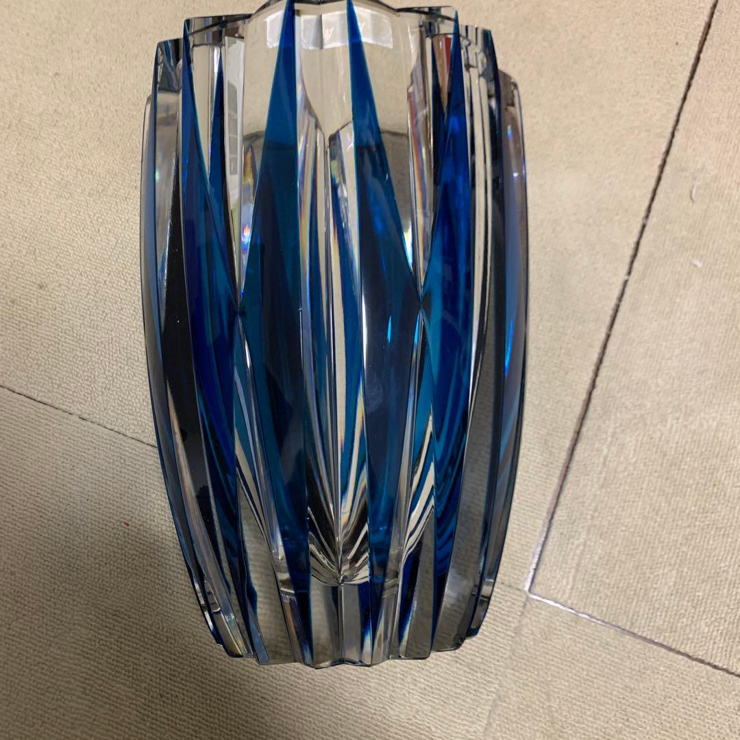 サンルイスSAINT LOUIS FRANCEクリスタル花瓶　レトロ　10Kg