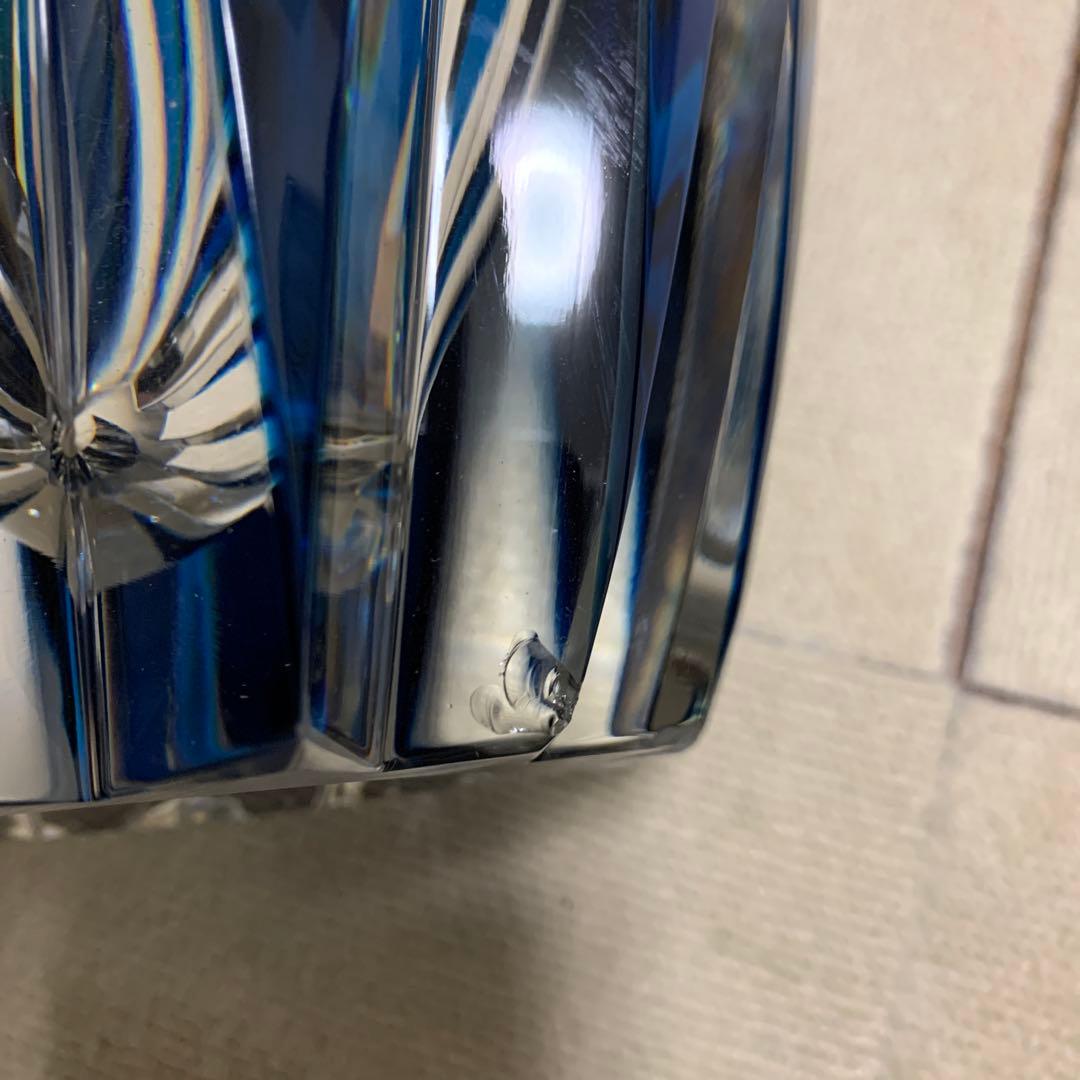 サンルイスSAINT LOUIS FRANCEクリスタル花瓶　レトロ　10Kg