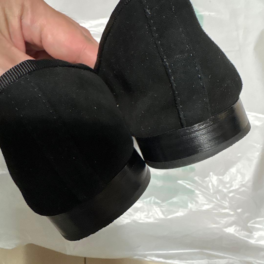 CHANEL フラットシューズ 黒/ベージュ