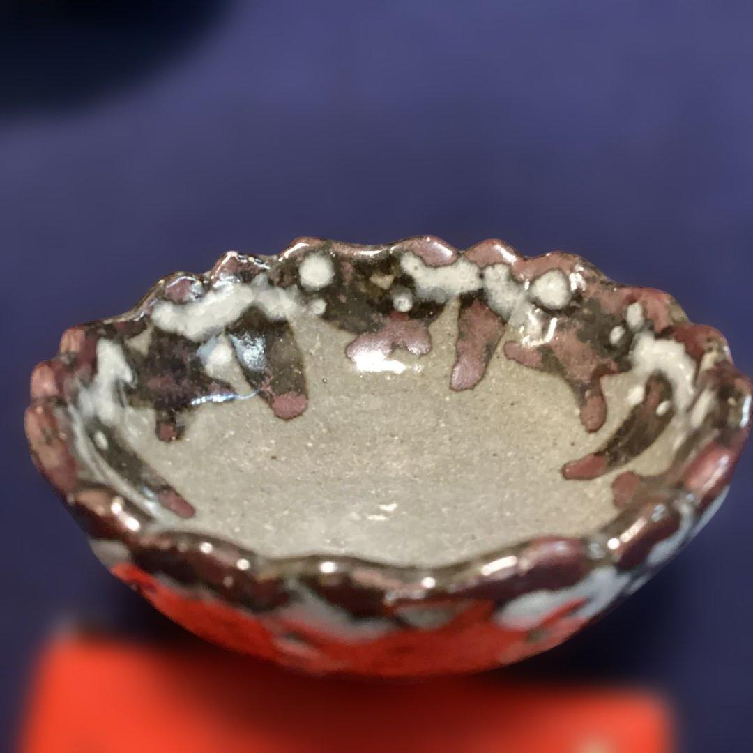 ｋｅｎｇｏｔ　　京焼乾山写雪笹少々鉢6客　黄交チ葉型小皿10客　　新品