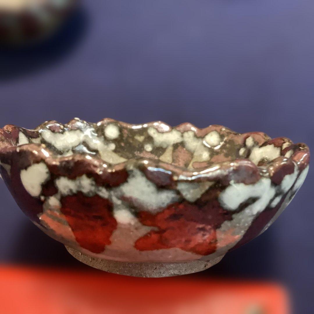 ｋｅｎｇｏｔ　　京焼乾山写雪笹少々鉢6客　黄交チ葉型小皿10客　　新品