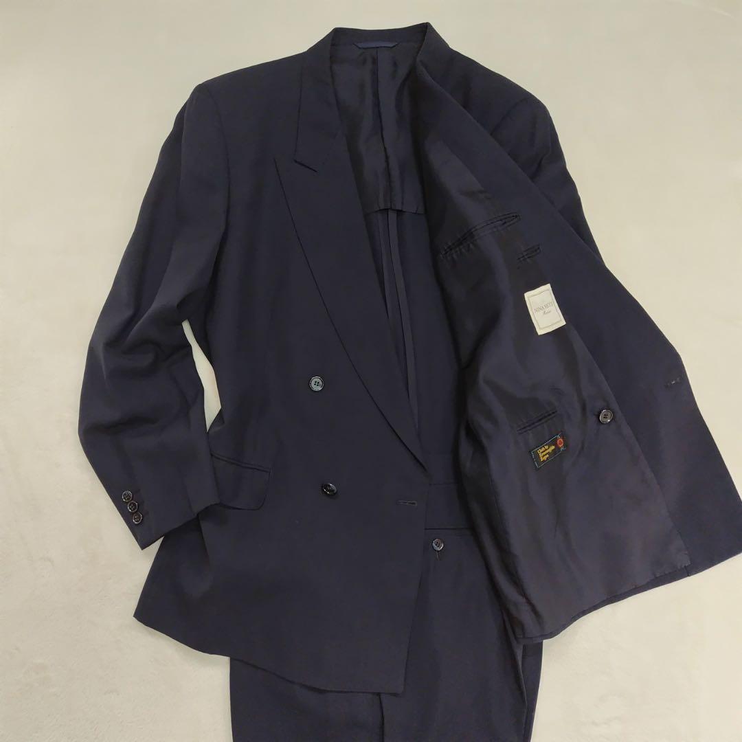 レア ニナリッチ ダブル ゼニア ビジネス メンズ スーツ セットアップ 大き