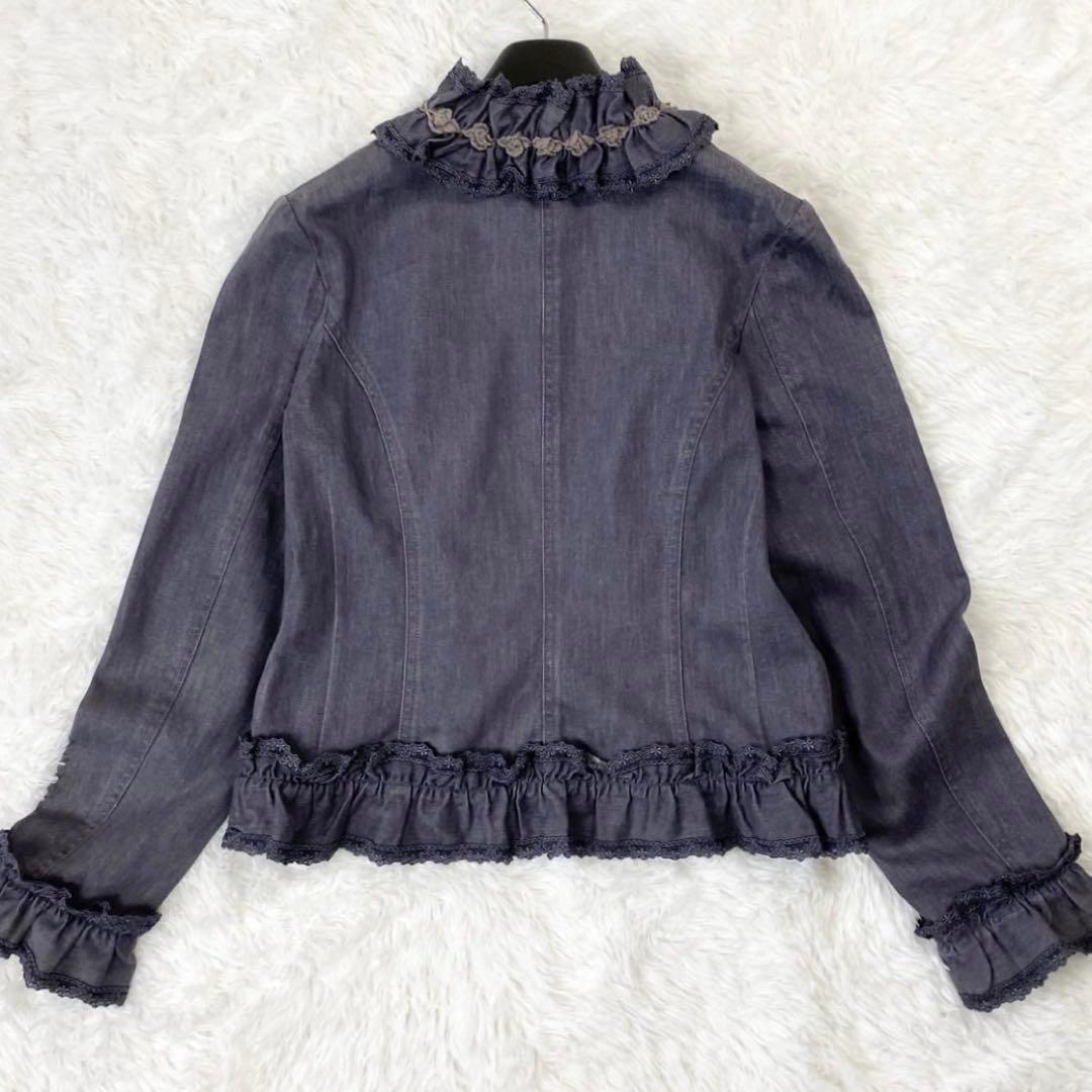 新品未使用✨PINK HOUSE ピンクハウス フリルジャケット デニム M