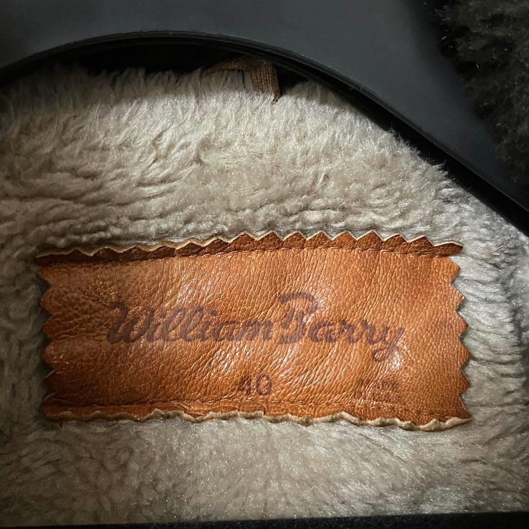 William Barry ブラックレザージャケット 40