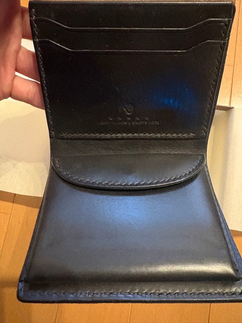 moto W5 フルグレインブライドルレザー × ロシアンカーフ BLACK