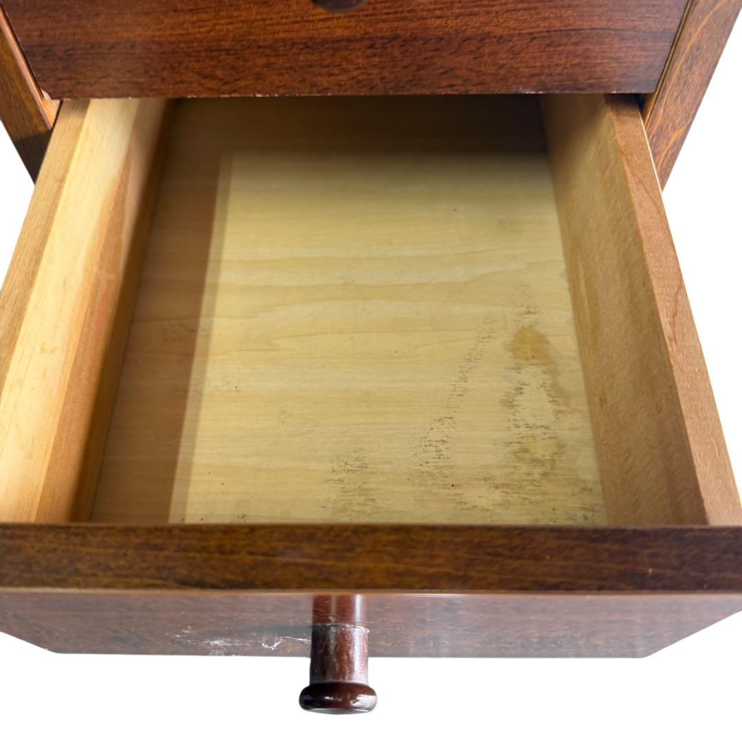 昭和レトロ 山下家具店 10段スリムチェスト 木製