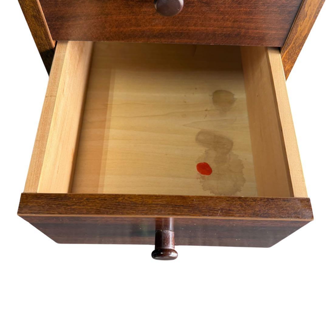 昭和レトロ 山下家具店 10段スリムチェスト 木製