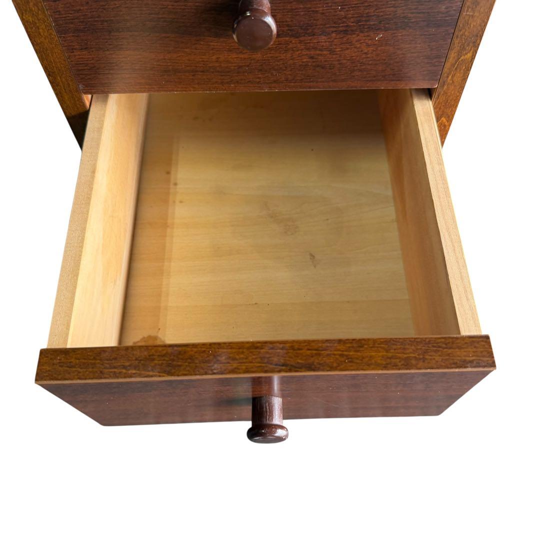 昭和レトロ 山下家具店 10段スリムチェスト 木製