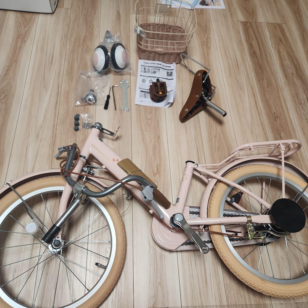 【未使用】Carina 幼児用自転車 ライトピンク 　18インチ