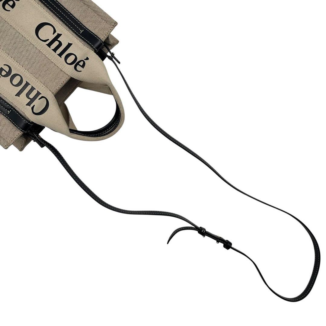 Chloé Woody スモールトートバッグ 2way キャンバス レディース