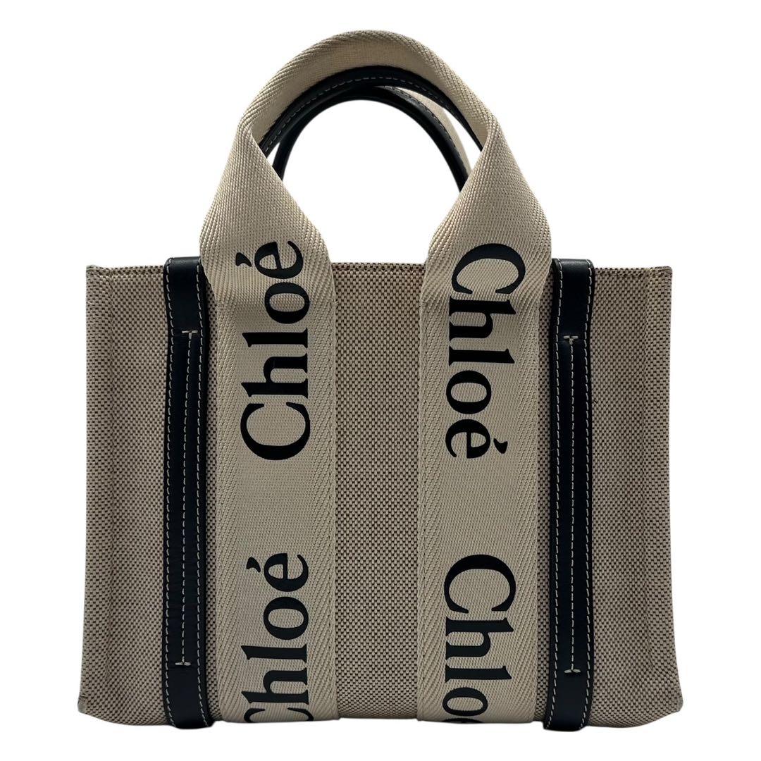 Chloé Woody スモールトートバッグ 2way キャンバス レディース