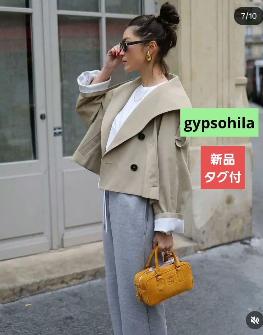 タグ付新品 gypsohila ジプソフィア Short Trench Coat