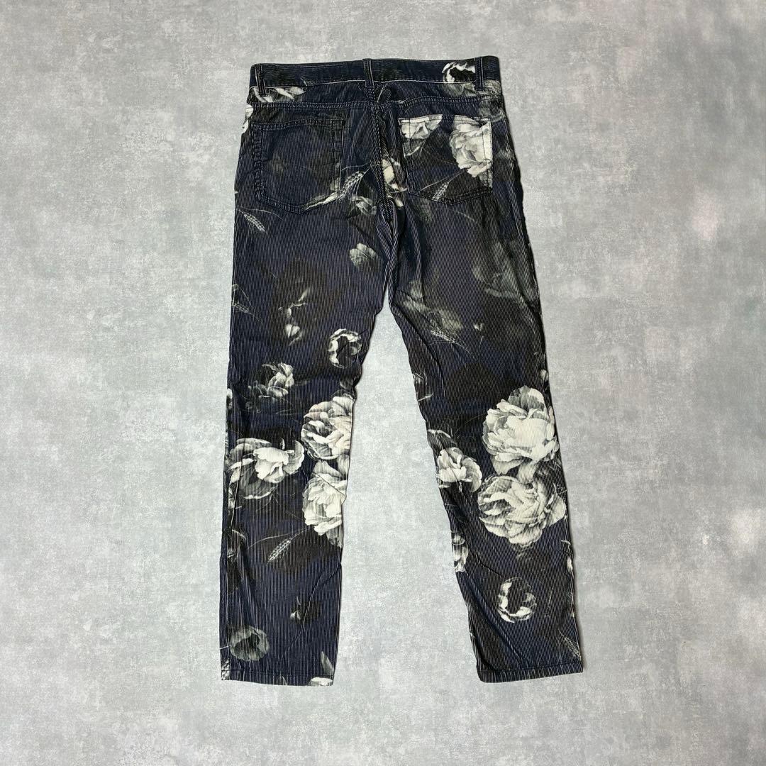 DOLCE&GABBANA DENIME GOLD 花柄 コーデュロイパンツ