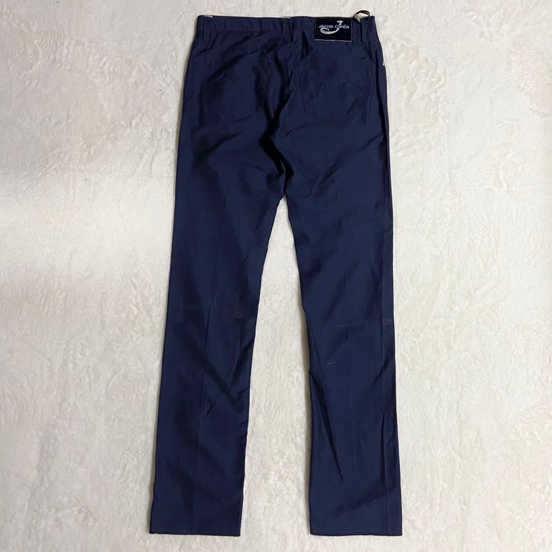 【未使用】JACOB COHEN カノニコ スラックス ネイビー J688