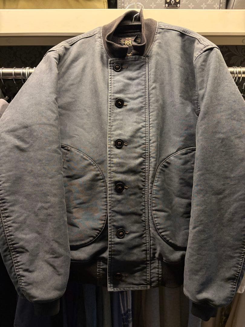 RRL ダブルアールエル デッキジャケット 濃紺 激渋 鬼フェード加工 サイズM