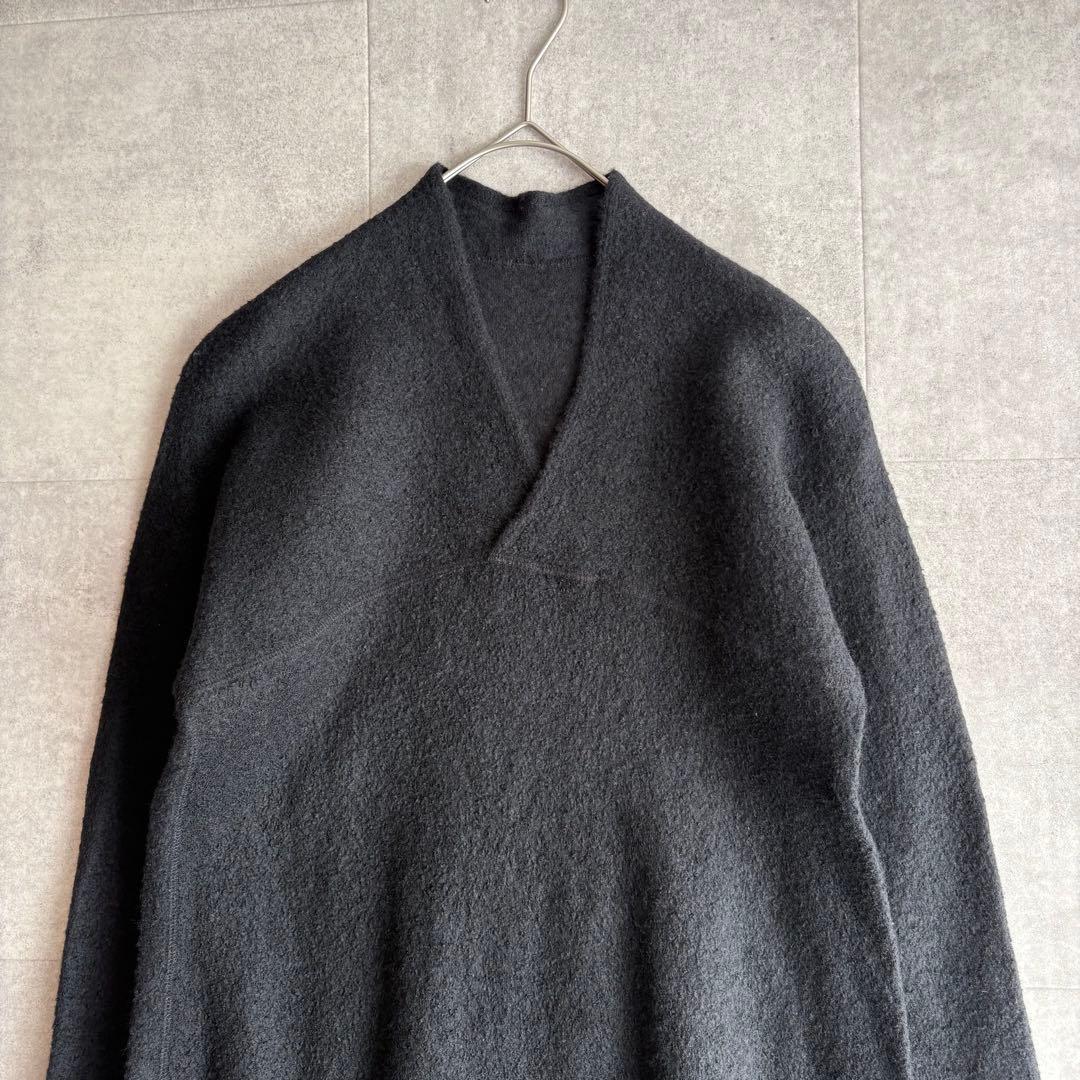 近年 ヨーガンレール ファインウールループ ワンピース黒 M
