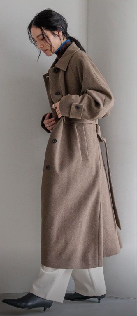 《新品》LOWRYSFARM/ロングコート/ブラウン