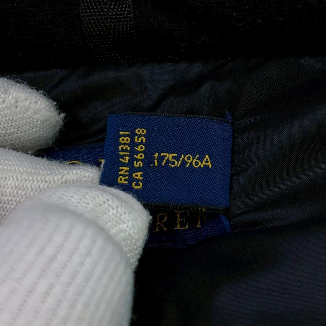 美品★ポロラルフローレン ダウンベスト ビッグポニー刺繍 ブラック M　D972