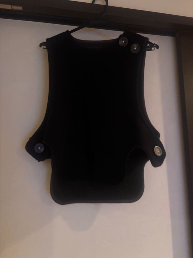 黒猫山♡エンフォルド☆ウールメルトンベスト　ネイビー38サイズ