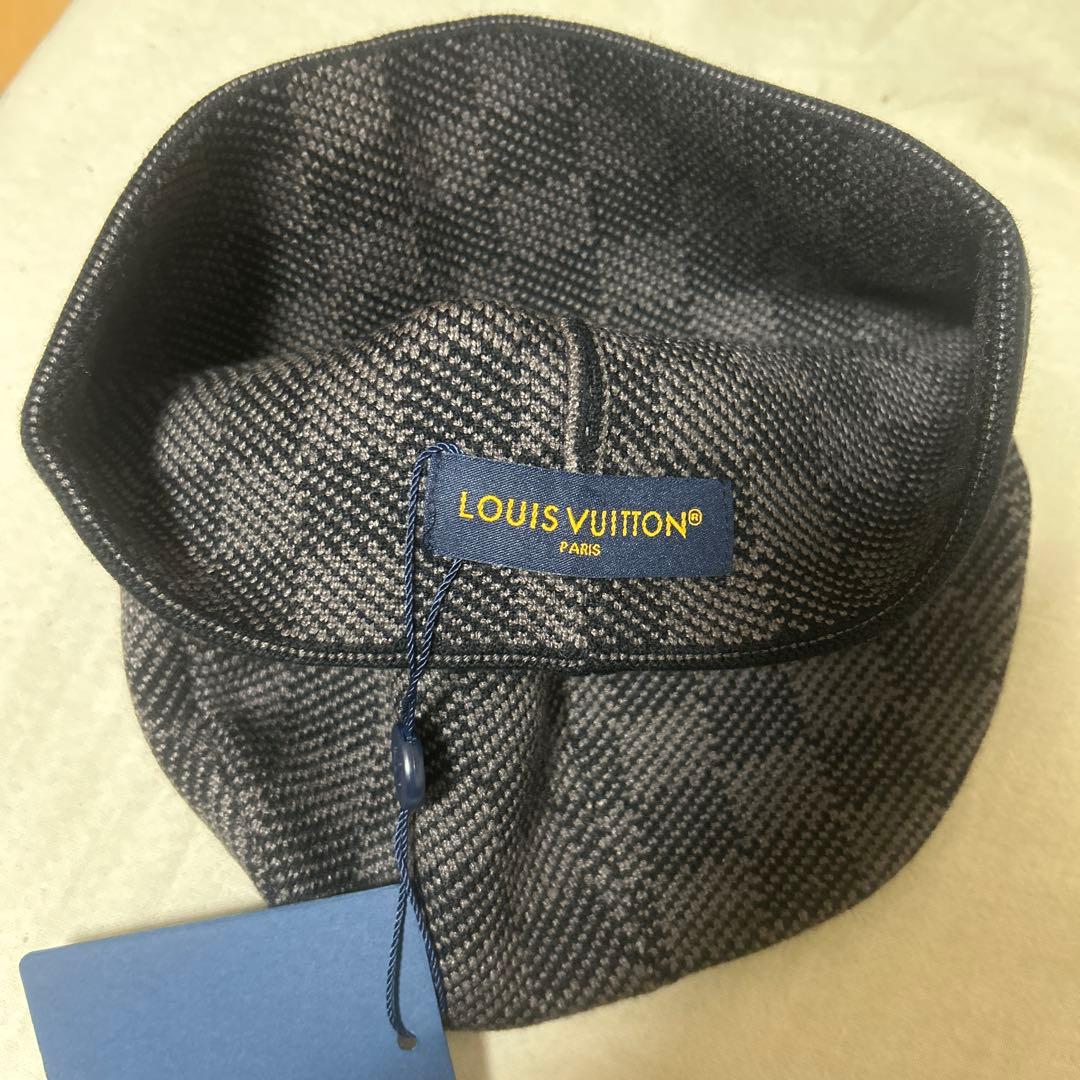 LOUIS VUITTON チェック柄ニット帽