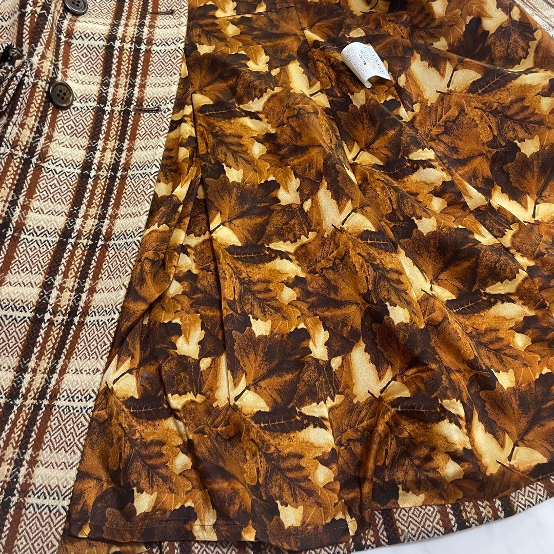 ✨未使用に近い✨ドルチェ&ガッバーナ 総柄 チェスターコート チェック ベージュ