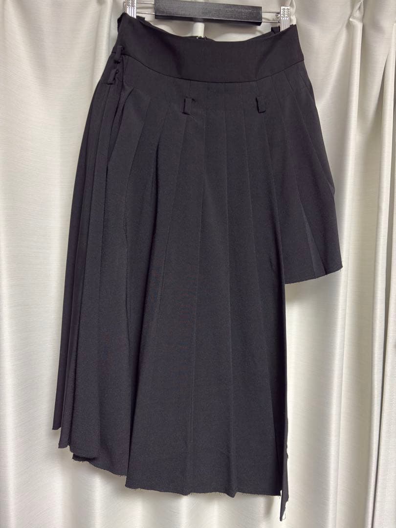 josemoon SCREW PLEATS SKIRT ブラック