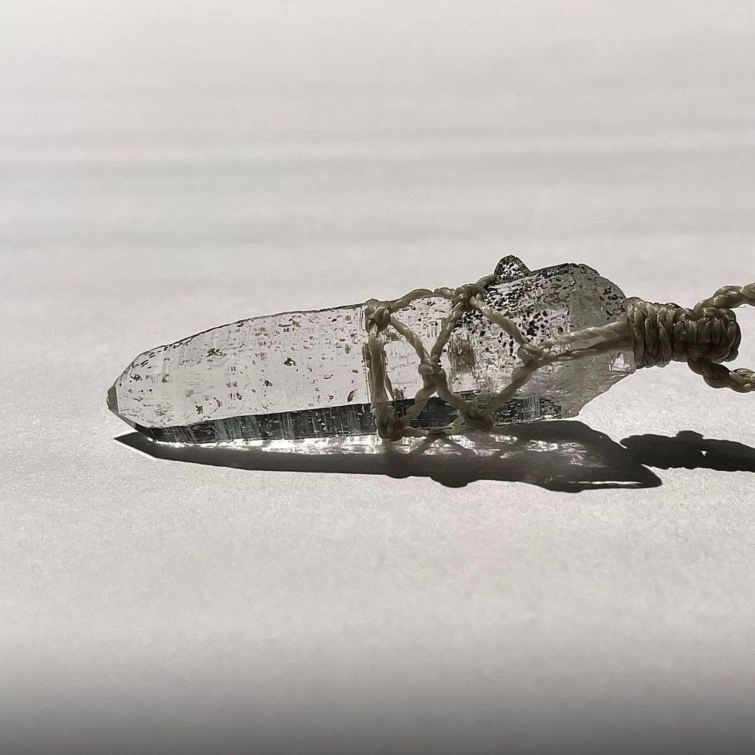 ヒマラヤ水晶 ガネッシュヒマール ＊ マクラメネックレス ペンダント23