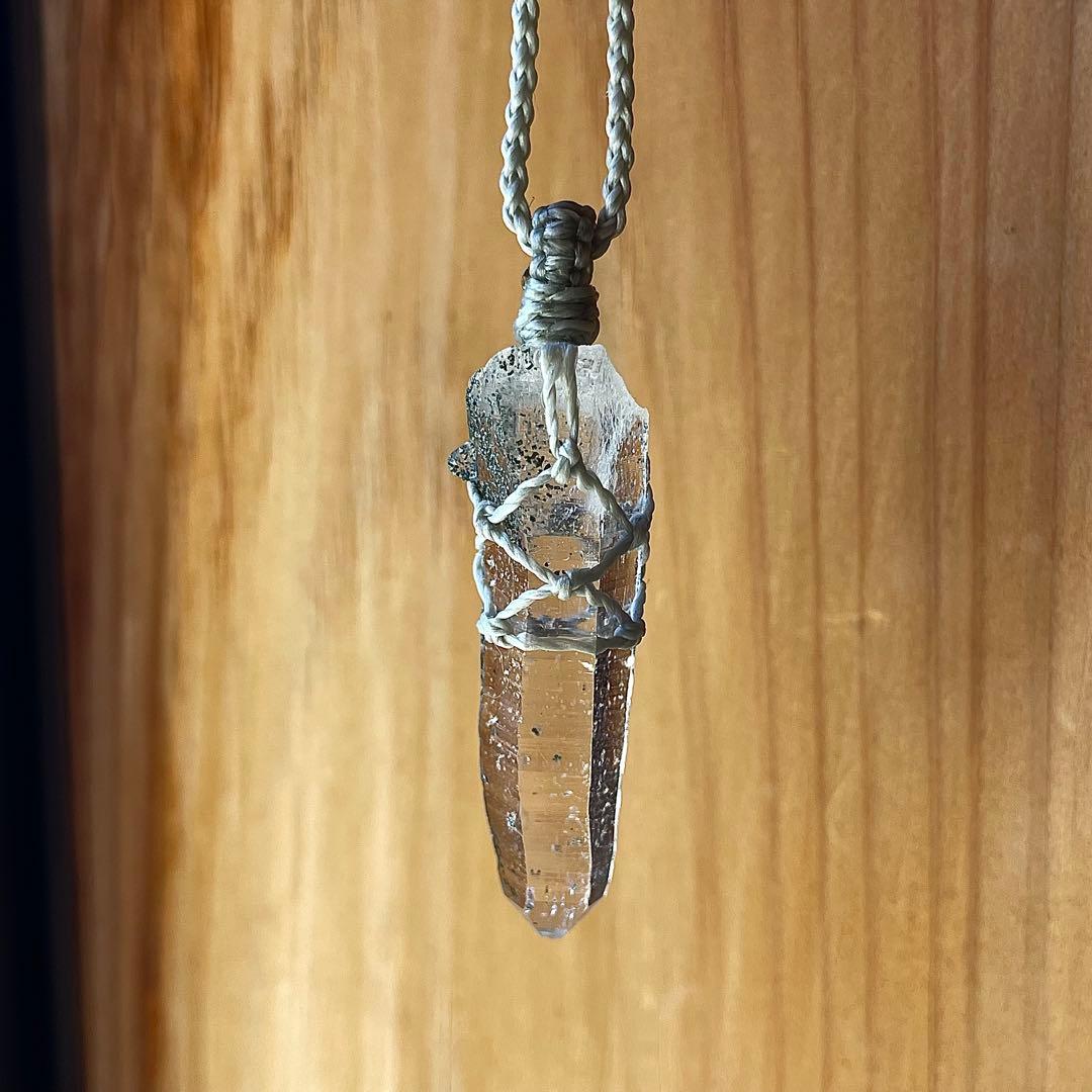 ヒマラヤ水晶 ガネッシュヒマール ＊ マクラメネックレス ペンダント23