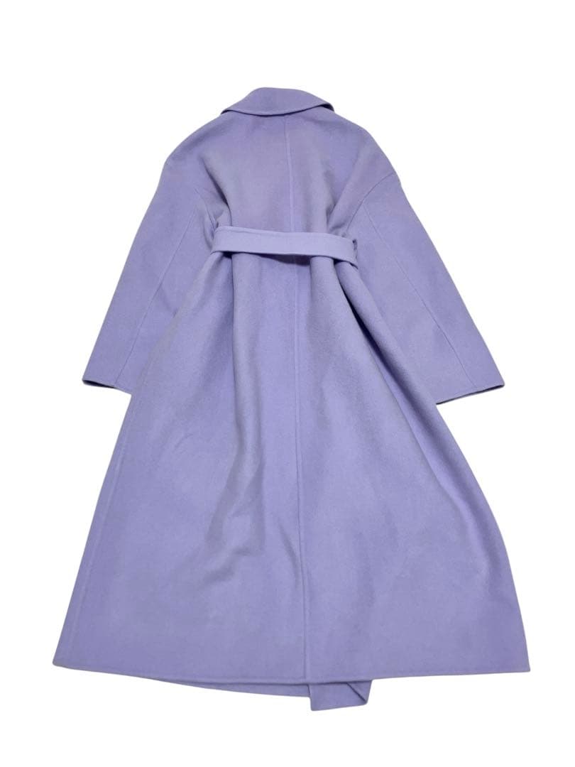 23区　マンテコ　リバーロングコート　チェスターコート　上質ウール　ラベンダー