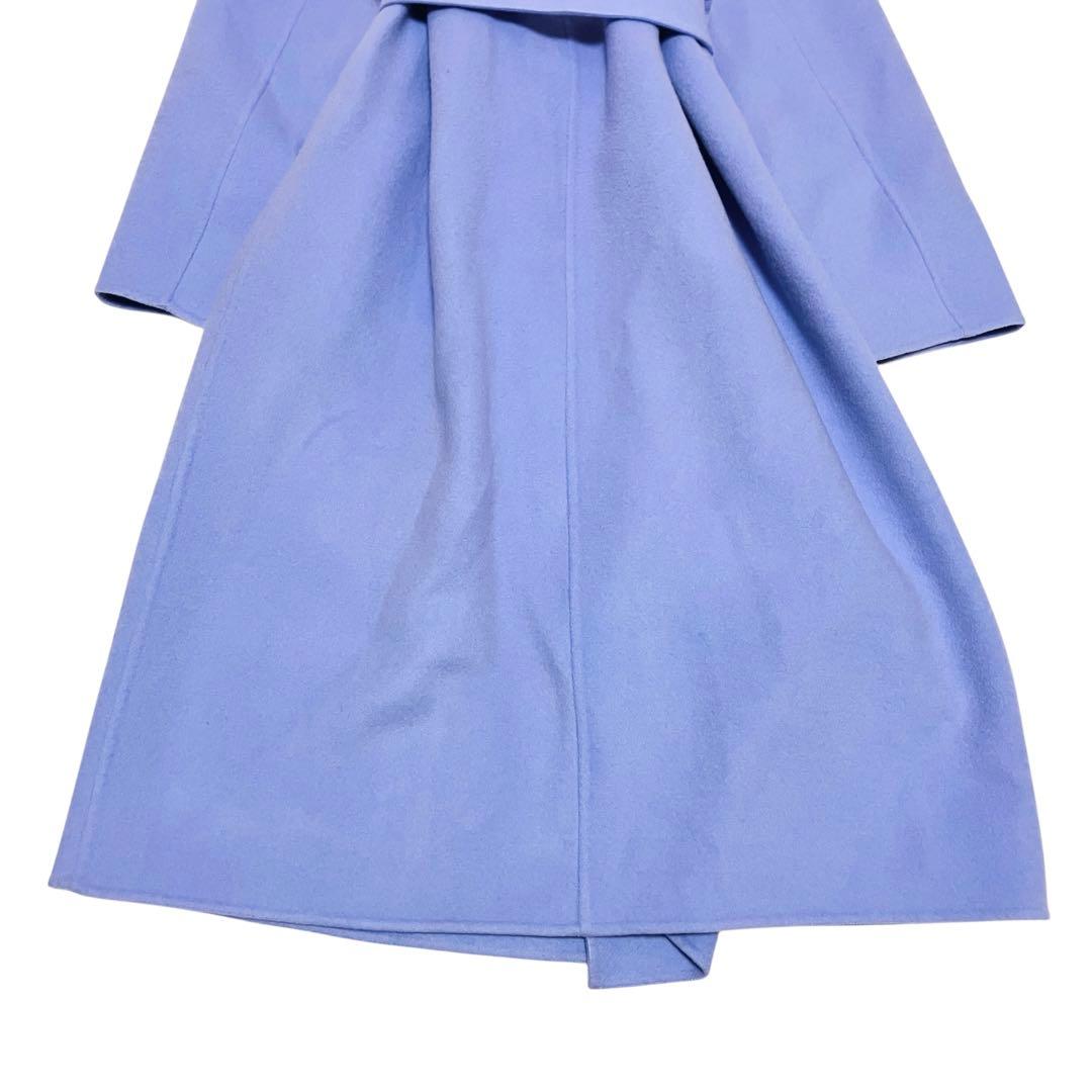 23区　マンテコ　リバーロングコート　チェスターコート　上質ウール　ラベンダー