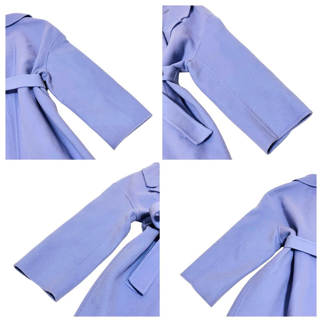 23区　マンテコ　リバーロングコート　チェスターコート　上質ウール　ラベンダー