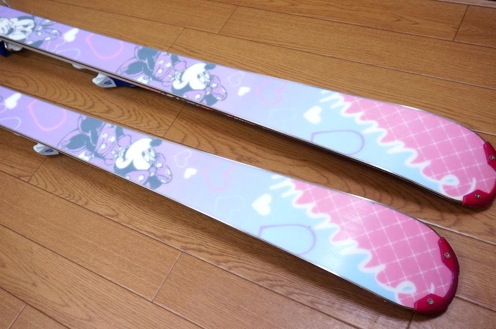 メンテ済 138cm 靴24cm HART ミニーちゃん柄 スキーセット