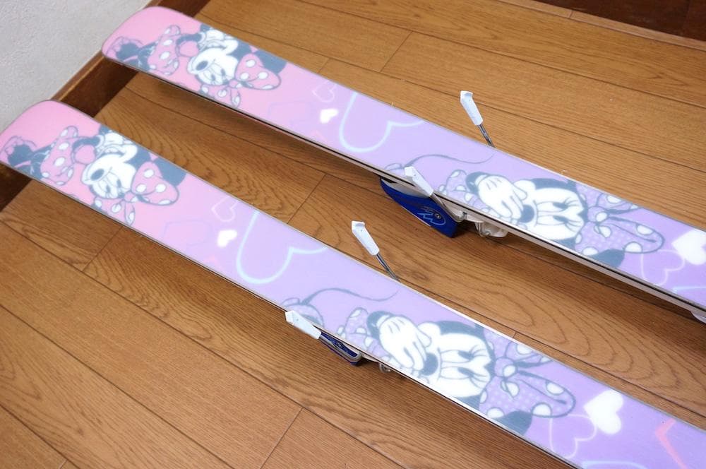 メンテ済 138cm 靴24cm HART ミニーちゃん柄 スキーセット