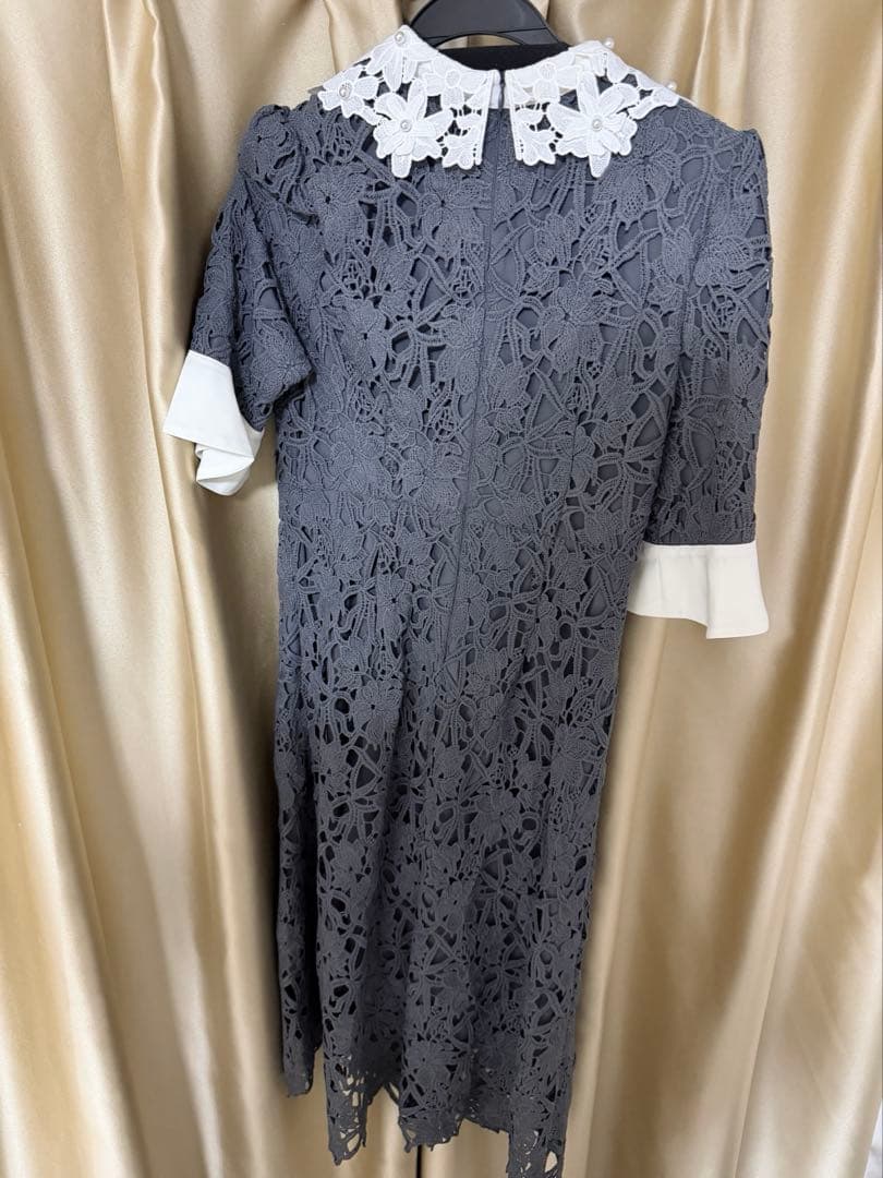 【新品未使用タグ付き】LEJU 花柄レースAラインドレス