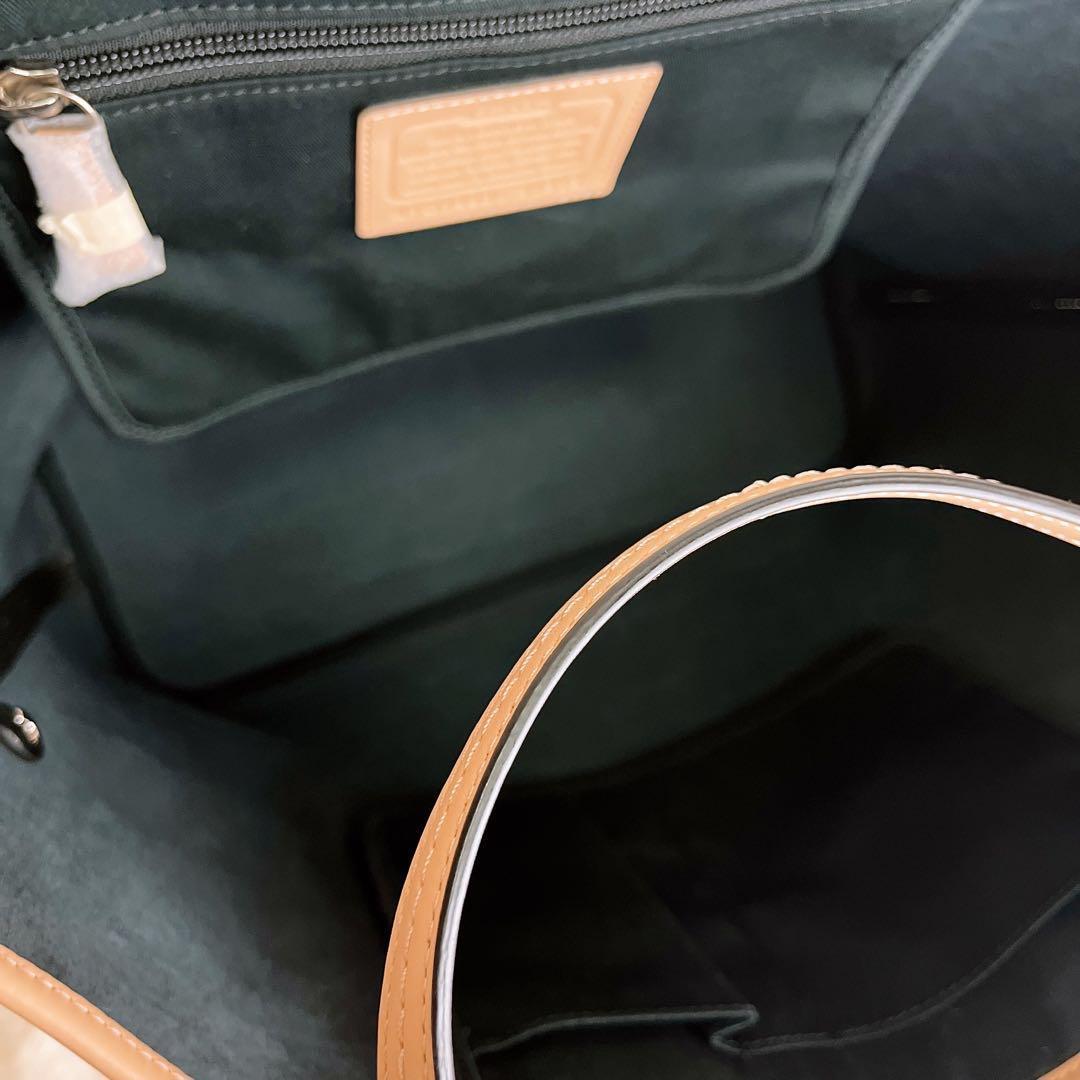 未使用タグ付き☆COACHコーチ トートバッグ レザー ブラック A4収納