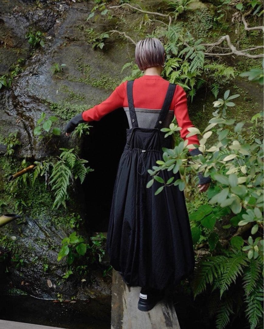 OMMOキルティングバルーンワンピース