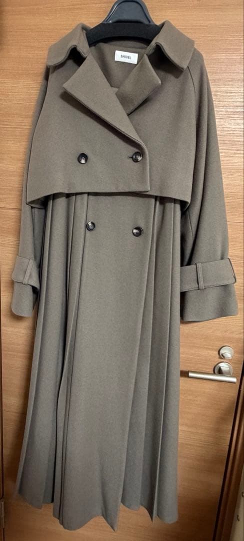 snidel THE COAT LABO プリーツウールコート MOC